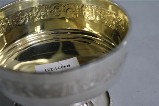 A pair of Victorian silver sweetmeat moulds,